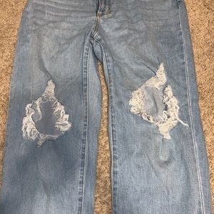 Ripped mom jeans